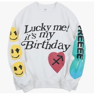 Lucky Me It's My Birthday Graphic Sweatshirt